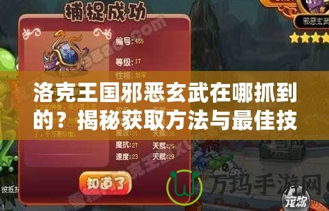 洛克王國邪惡玄武在哪抓到的？揭秘獲取方法與最佳技巧！