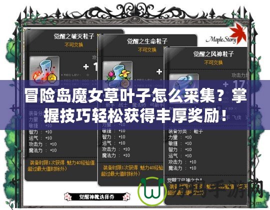 冒險島魔女草葉子怎么采集？掌握技巧輕松獲得豐厚獎勵！