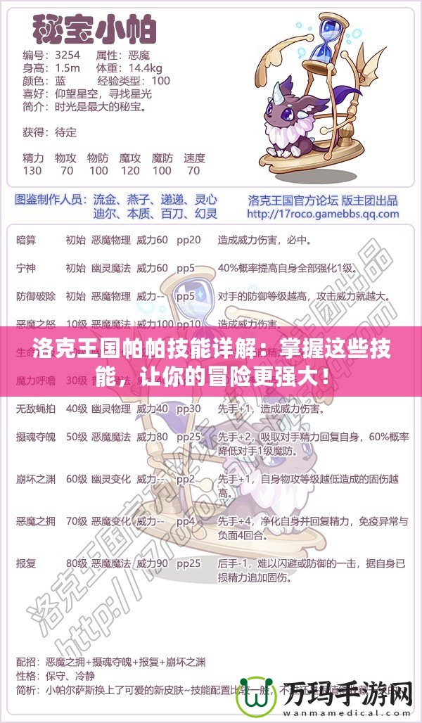 洛克王國(guó)帕帕技能詳解：掌握這些技能，讓你的冒險(xiǎn)更強(qiáng)大！