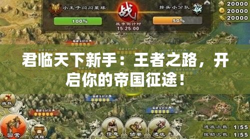 君臨天下新手：王者之路，開(kāi)啟你的帝國(guó)征途！