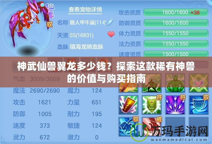 神武仙獸翼龍多少錢(qián)？探索這款稀有神獸的價(jià)值與購(gòu)買(mǎi)指南