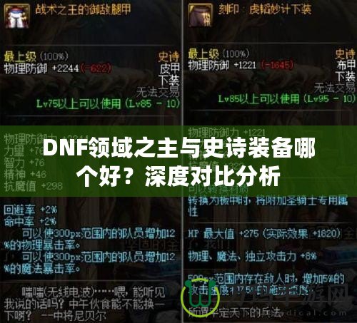 DNF領域之主與史詩裝備哪個好？深度對比分析