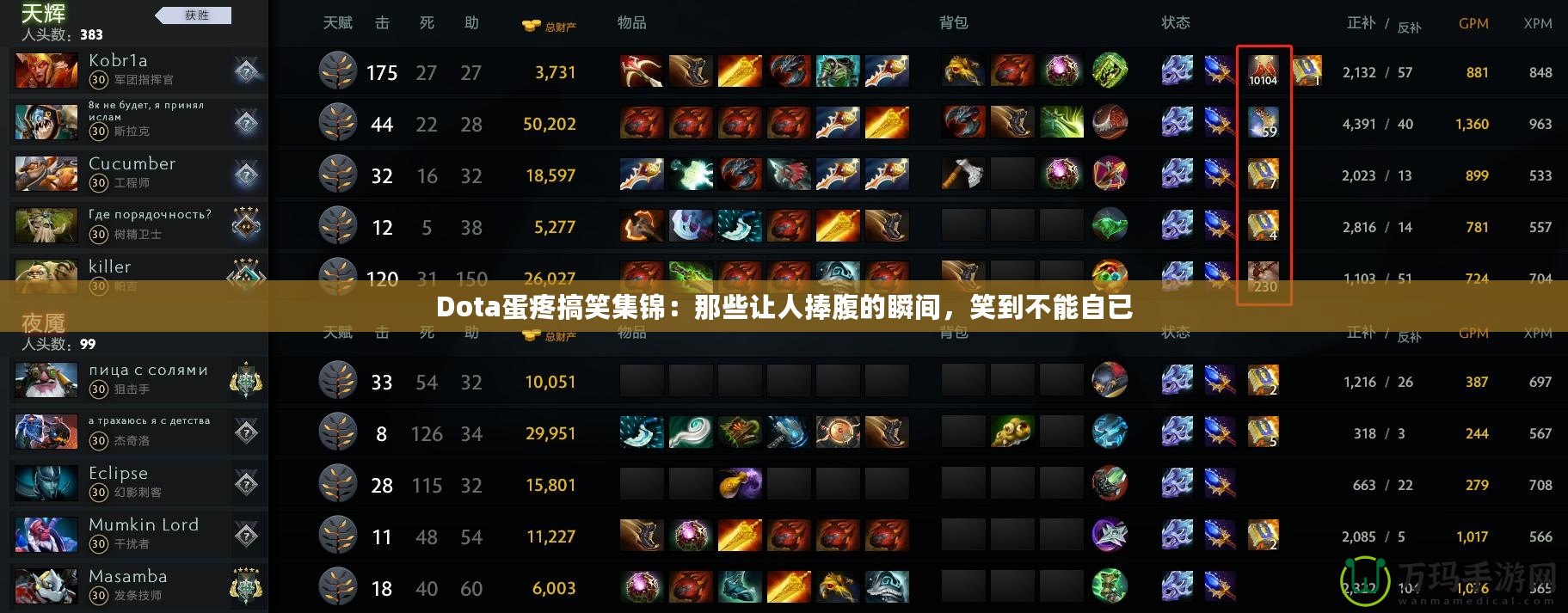 Dota蛋疼搞笑集錦：那些讓人捧腹的瞬間，笑到不能自已