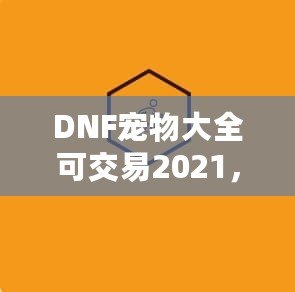 DNF寵物大全可交易2021，激活你的戰(zhàn)斗力與樂趣