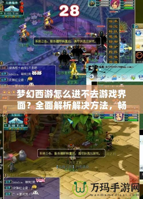 夢(mèng)幻西游怎么進(jìn)不去游戲界面？全面解析解決方法，暢享游戲樂(lè)趣