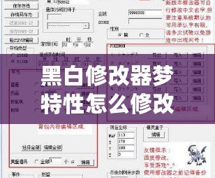 黑白修改器夢特性怎么修改？一步步帶你掌握修改技巧