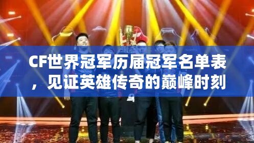 CF世界冠軍歷屆冠軍名單表，見證英雄傳奇的巔峰時(shí)刻