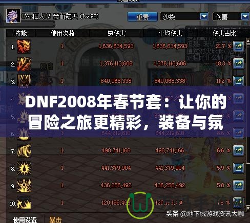 DNF2008年春節(jié)套：讓你的冒險(xiǎn)之旅更精彩，裝備與氛圍完美融合！