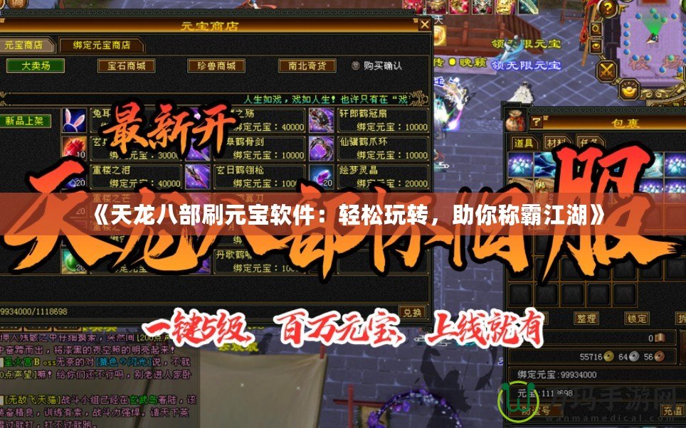 《天龍八部刷元寶軟件：輕松玩轉(zhuǎn)，助你稱霸江湖》