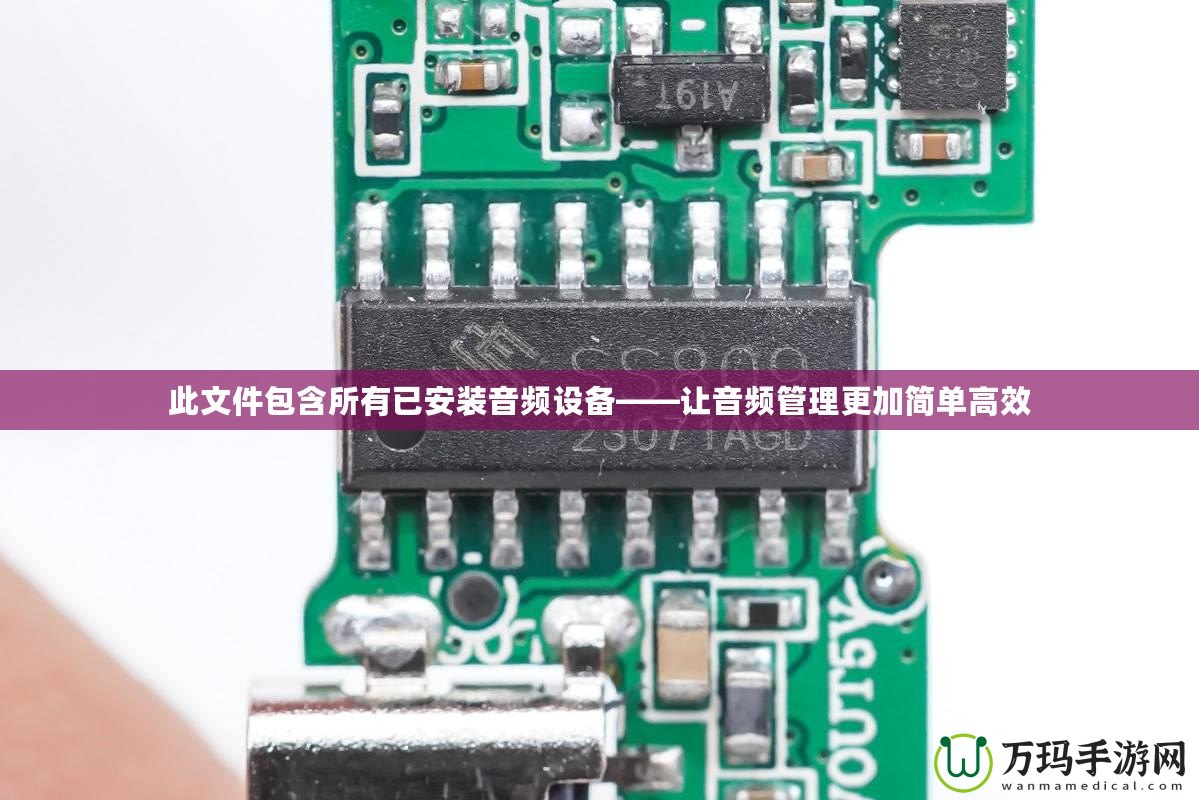此文件包含所有已安裝音頻設(shè)備——讓音頻管理更加簡(jiǎn)單高效