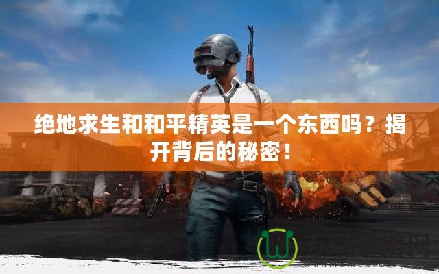 絕地求生和和平精英是一個東西嗎？揭開背后的秘密！