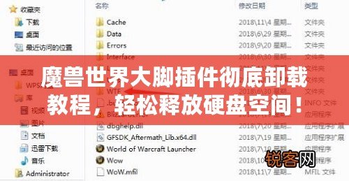 魔獸世界大腳插件徹底卸載教程，輕松釋放硬盤空間！