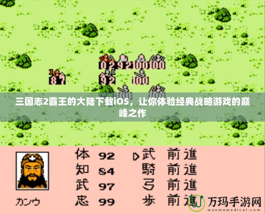 三國志2霸王的大陸下載iOS，讓你體驗(yàn)經(jīng)典戰(zhàn)略游戲的巔峰之作