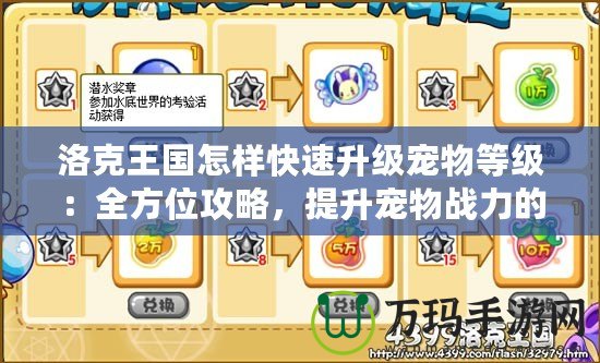 洛克王國怎樣快速升級(jí)寵物等級(jí)：全方位攻略，提升寵物戰(zhàn)力的秘密
