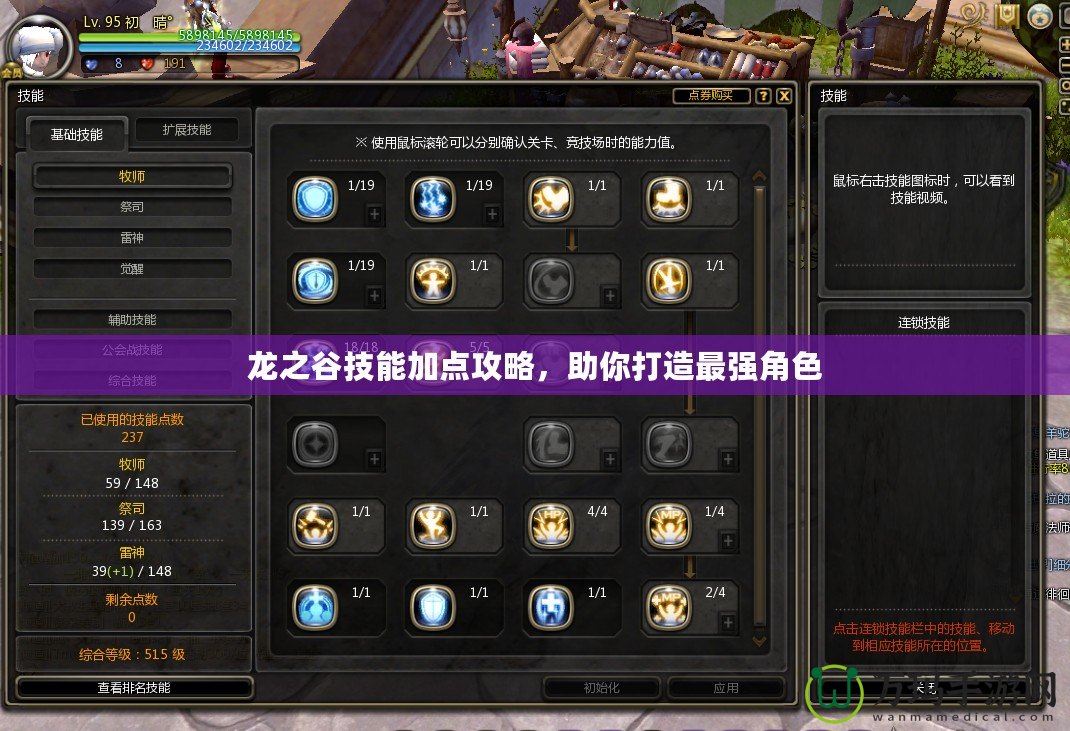 龍之谷技能加點(diǎn)攻略，助你打造最強(qiáng)角色
