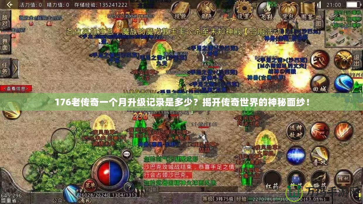 176老傳奇一個(gè)月升級(jí)記錄是多少？揭開(kāi)傳奇世界的神秘面紗！