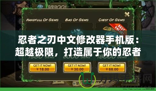 忍者之刃中文修改器手機版：超越極限，打造屬于你的忍者傳奇