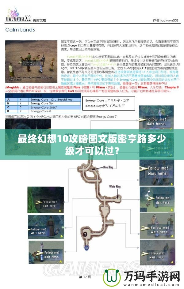最終幻想10攻略圖文版密亨路多少級才可以過？