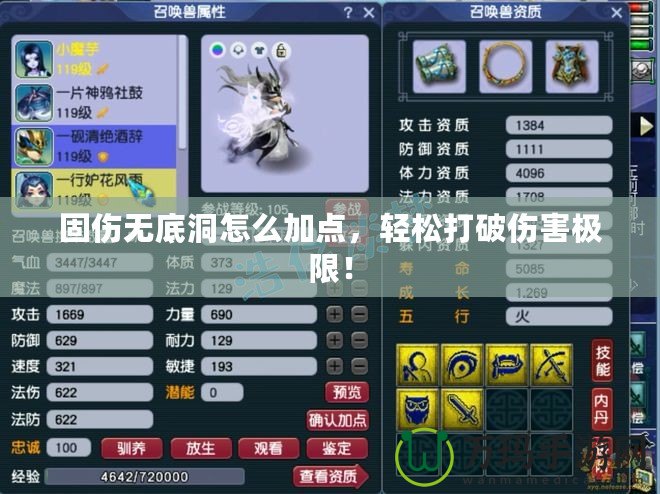 固傷無底洞怎么加點，輕松打破傷害極限！