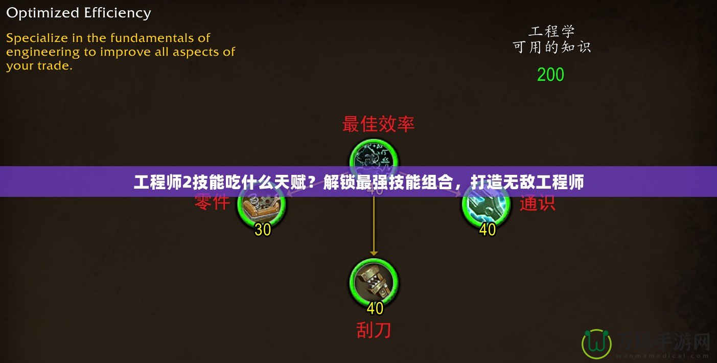 工程師2技能吃什么天賦？解鎖最強(qiáng)技能組合，打造無敵工程師