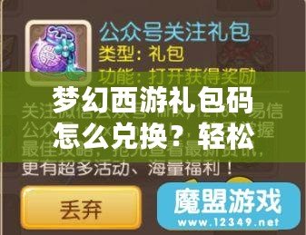 夢(mèng)幻西游禮包碼怎么兌換？輕松領(lǐng)取超值獎(jiǎng)勵(lì)！