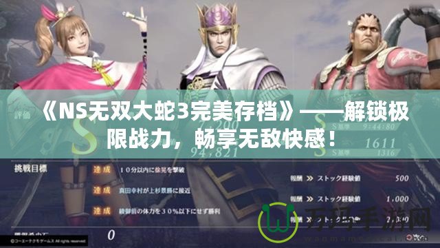 《NS無雙大蛇3完美存檔》——解鎖極限戰(zhàn)力，暢享無敵快感！
