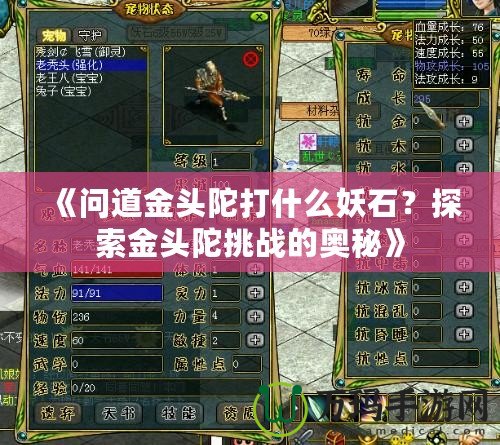 《問道金頭陀打什么妖石？探索金頭陀挑戰(zhàn)的奧秘》