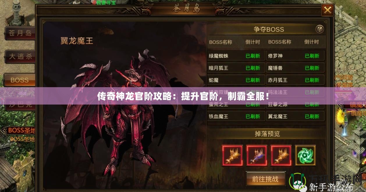 傳奇神龍官階攻略：提升官階，制霸全服！