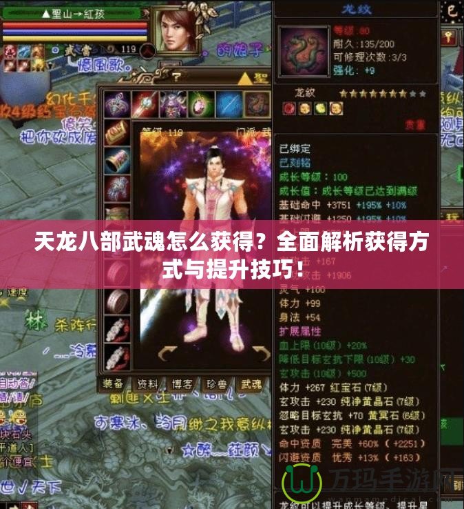 天龍八部武魂怎么獲得？全面解析獲得方式與提升技巧！