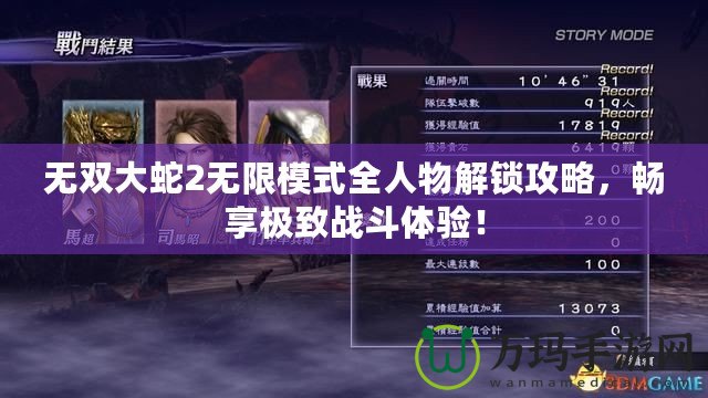 無雙大蛇2無限模式全人物解鎖攻略，暢享極致戰(zhàn)斗體驗(yàn)！