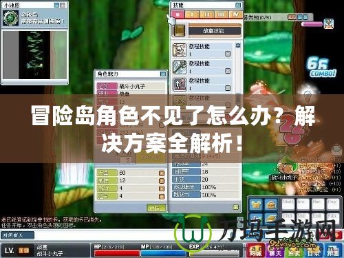 冒險(xiǎn)島角色不見了怎么辦？解決方案全解析！