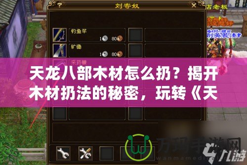 天龍八部木材怎么扔？揭開木材扔法的秘密，玩轉(zhuǎn)《天龍八部》游戲新策略！