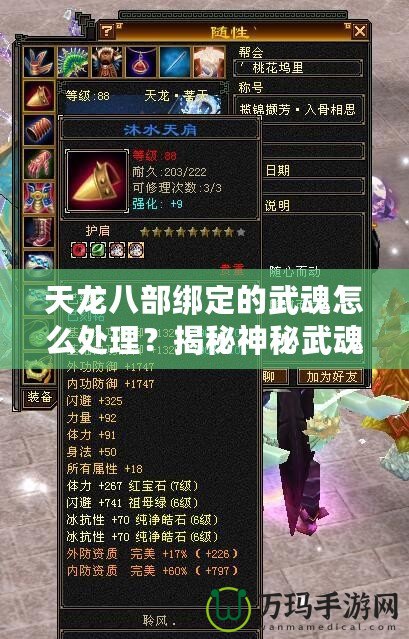 天龍八部綁定的武魂怎么處理？揭秘神秘武魂系統(tǒng)，助你成就無敵高手！
