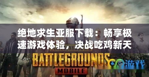 絕地求生亞服下載：暢享極速游戲體驗，決戰(zhàn)吃雞新天地！