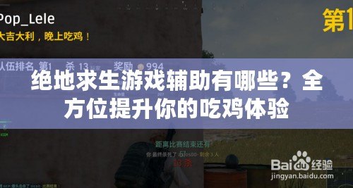 絕地求生游戲輔助有哪些？全方位提升你的吃雞體驗(yàn)