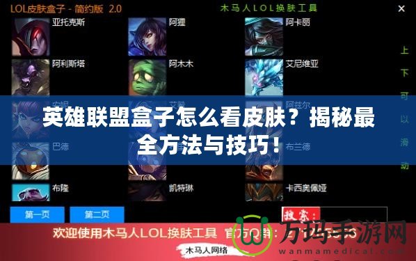 英雄聯(lián)盟盒子怎么看皮膚？揭秘最全方法與技巧！