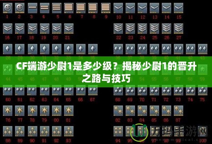 CF端游少尉1是多少級？揭秘少尉1的晉升之路與技巧