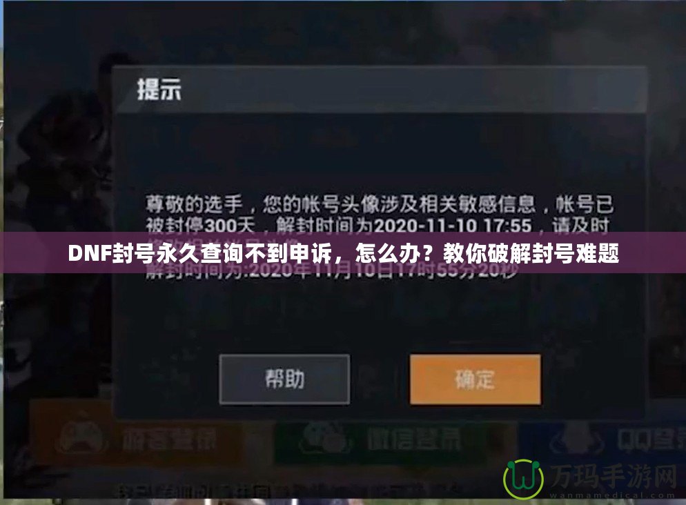 DNF封號永久查詢不到申訴，怎么辦？教你破解封號難題