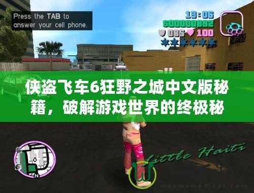 俠盜飛車6狂野之城中文版秘籍，破解游戲世界的終極秘密！