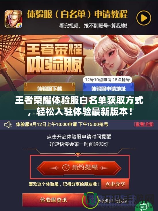 王者榮耀體驗(yàn)服白名單獲取方式，輕松入駐體驗(yàn)最新版本！